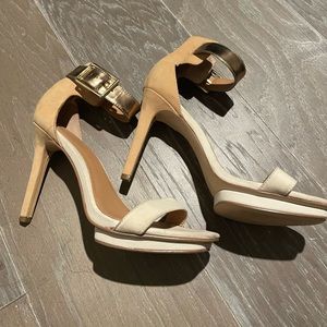 Calvin klein strappy platform heels